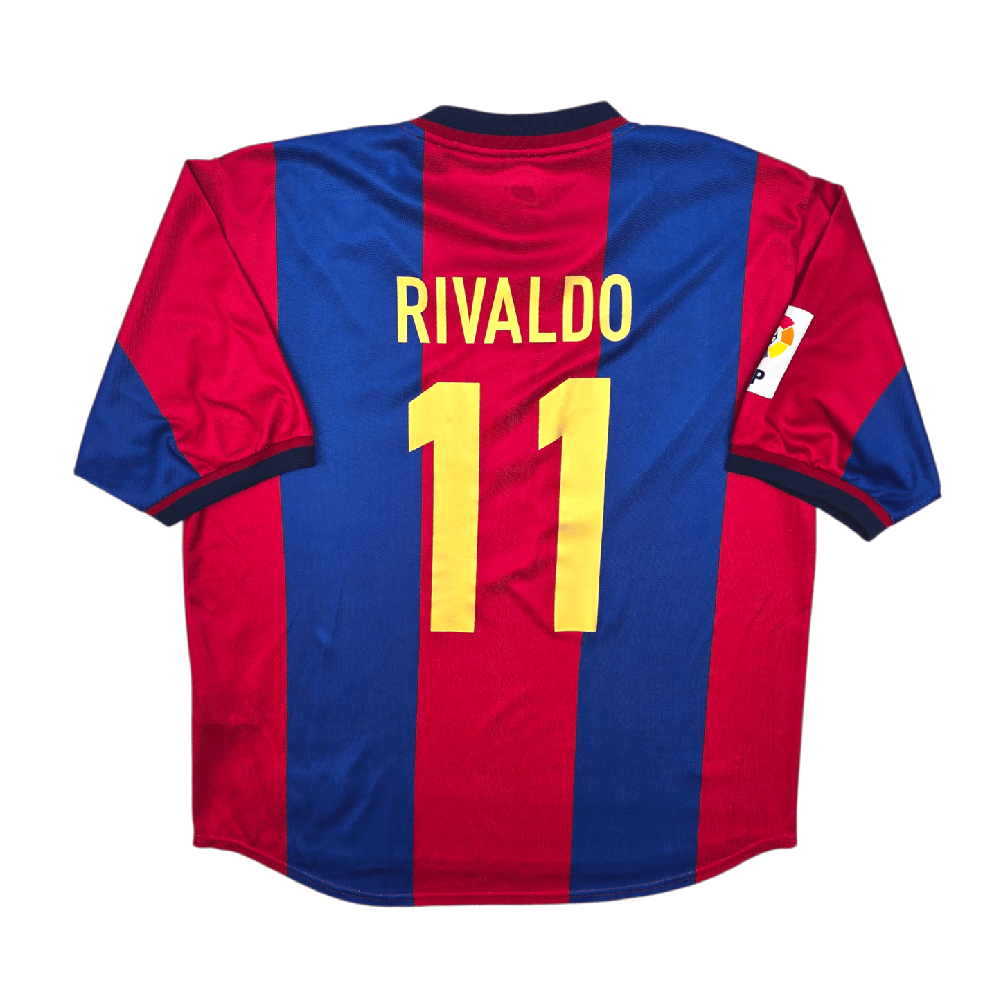 1998/99 Barcelona Home Football Shirt (XL) Nike #11 Rivaldo