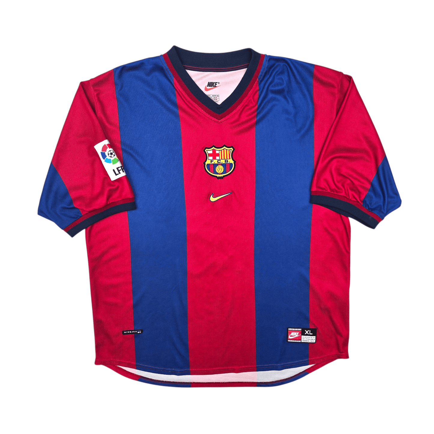 1998/99 Barcelona Home Football Shirt (XL) Nike #11 Rivaldo