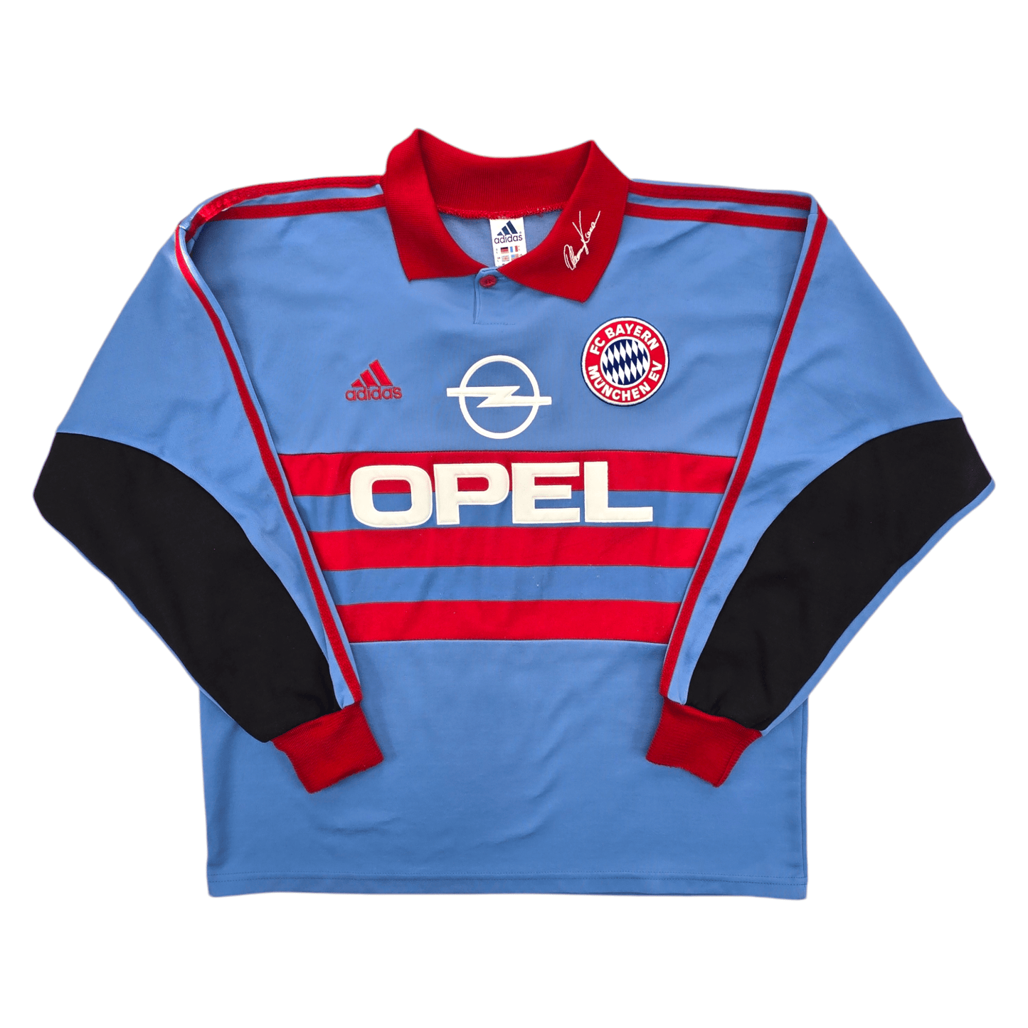 1998/99 Bayern Munich Goal Keeper Football Shirt (L) Adidas #1 Khan