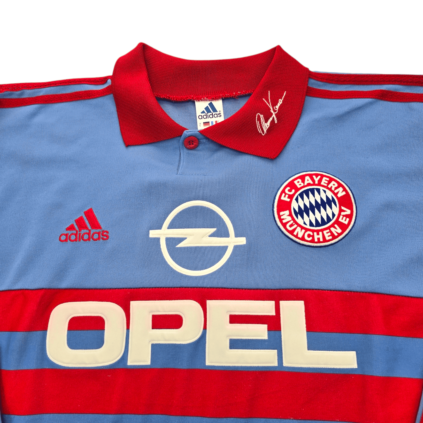 1998/99 Bayern Munich Goal Keeper Football Shirt (L) Adidas #1 Khan