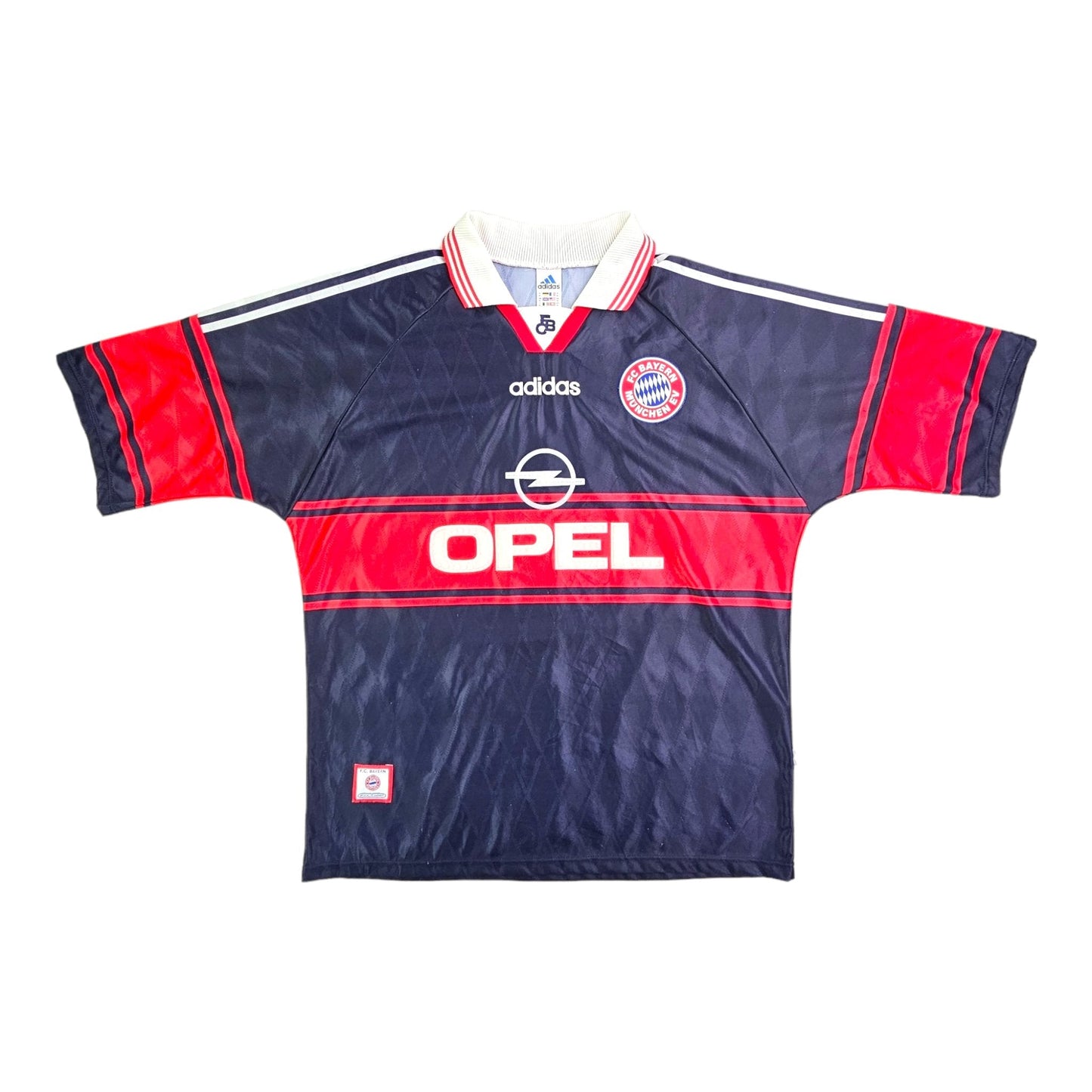1998/99 Bayern Munich Home Football Shirt (XL) Adidas #5 Helmer