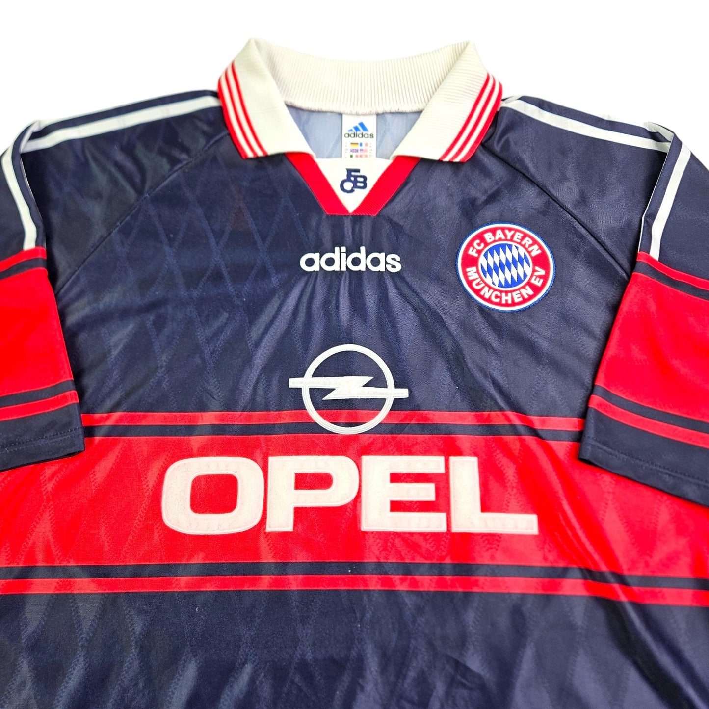 1998/99 Bayern Munich Home Football Shirt (XL) Adidas #5 Helmer