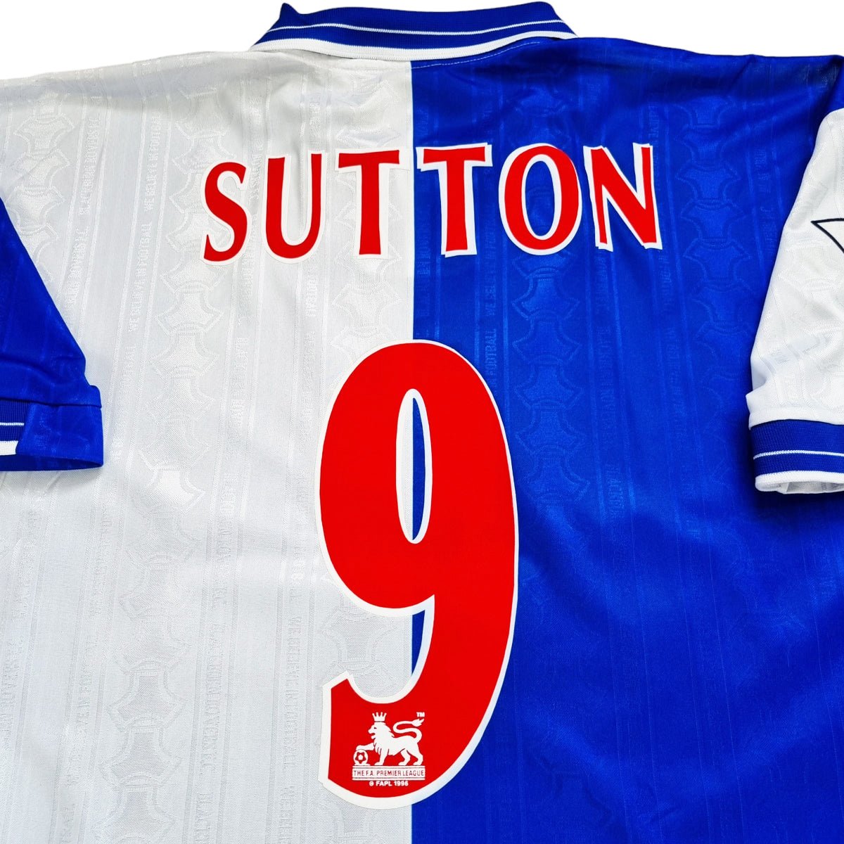 1998/99 Blackburn Rovers Home Football Shirt (XL) Uhlsport #9 Sutton