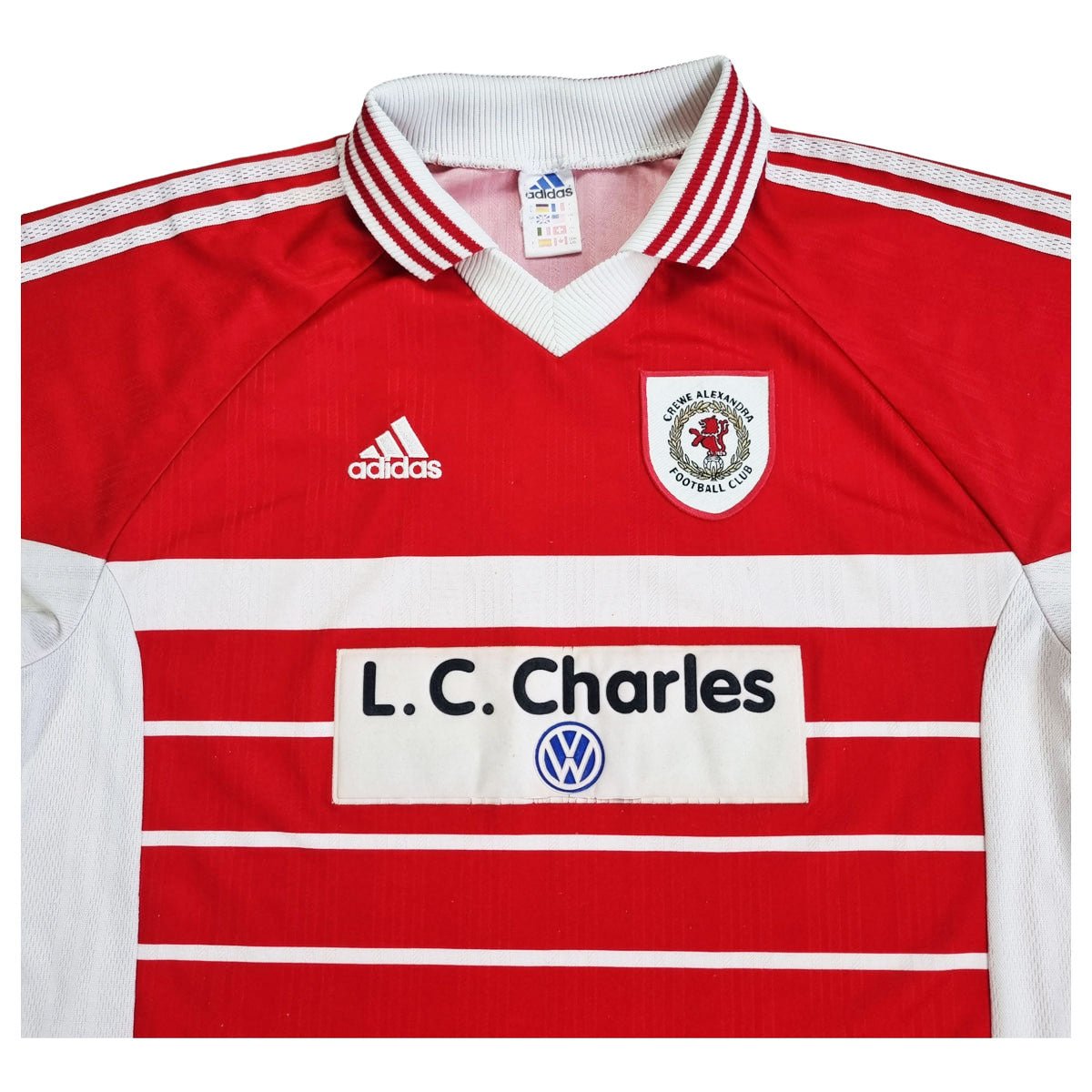 1998/99 Crewe Alexandra Home Football Shirt (L) Adidas