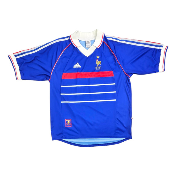 1998/99 France Home Football Shirt (L) Adidas (Official Re-Issue, 2008)