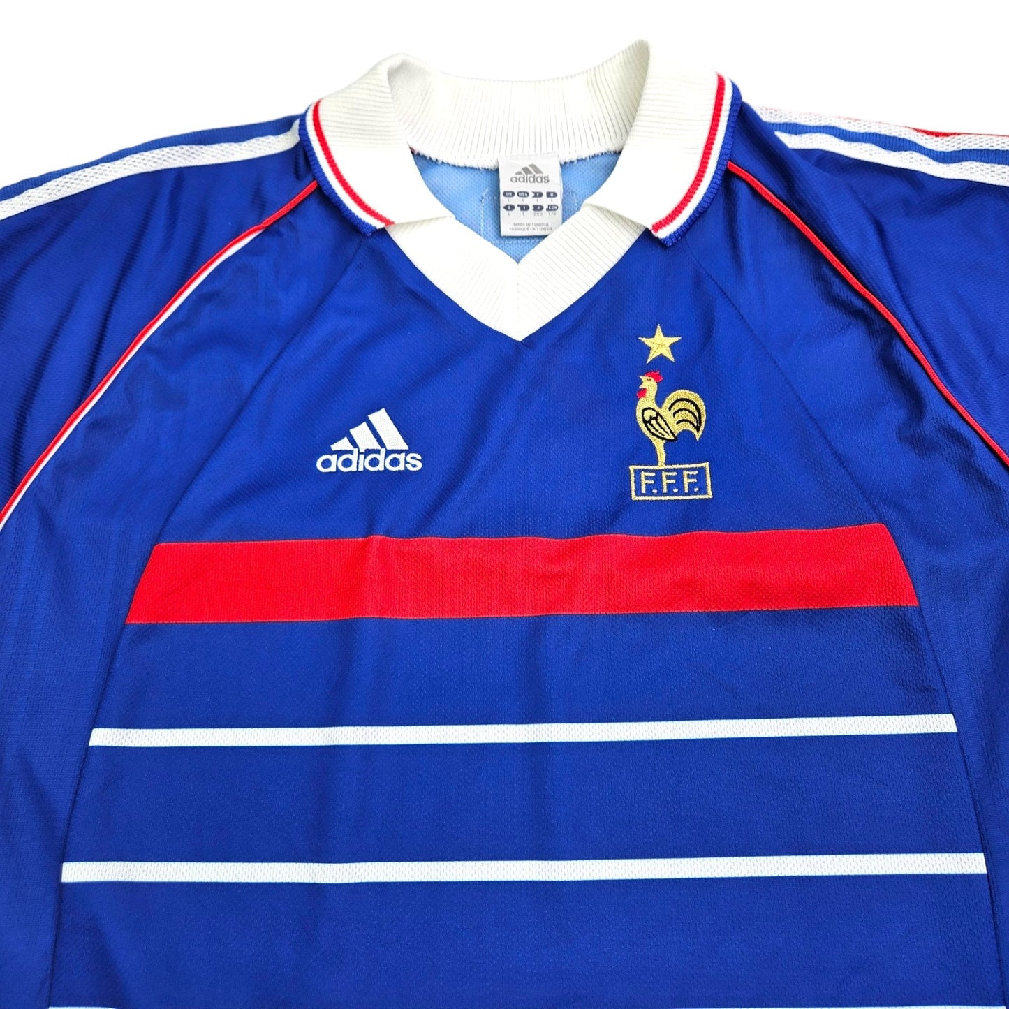 1998/99 France Home Football Shirt (L) Adidas (Official Re-Issue, 2008)