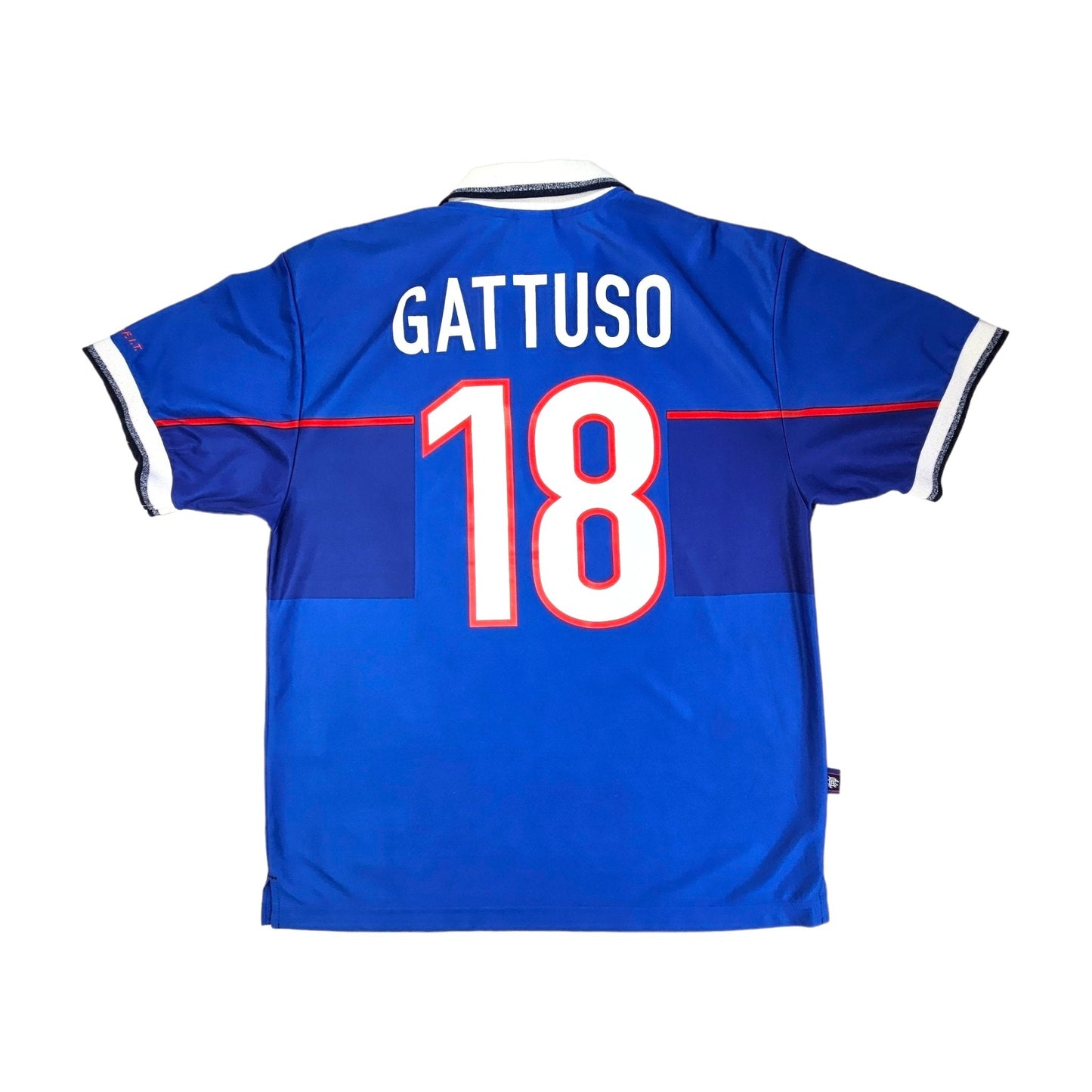 1998/99 Glasgow Rangers Home Football Shirt (M) Nike #18 Gattuso