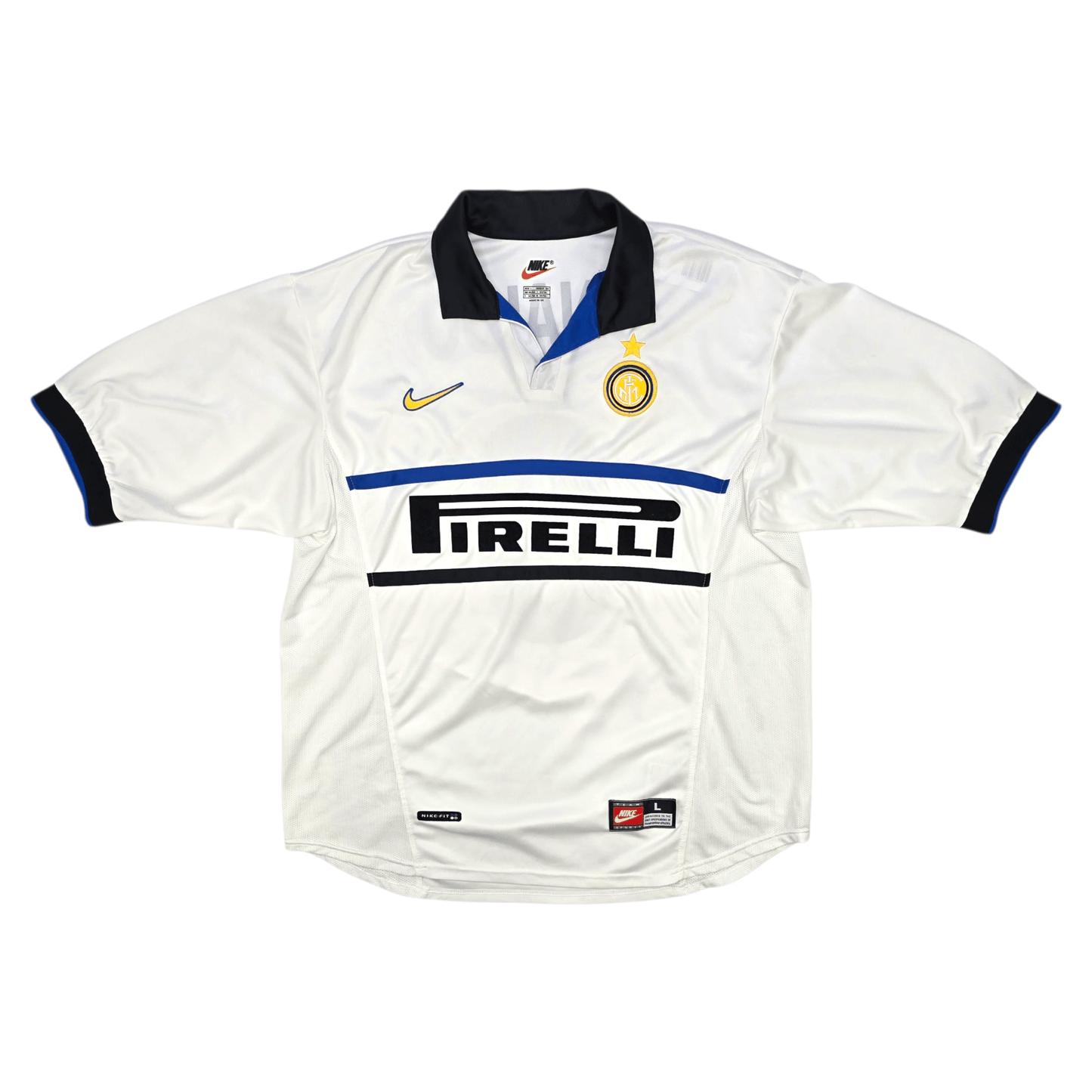 1998/99 Inter Milan Away Football Shirt (L) Nike #9 Ronaldo