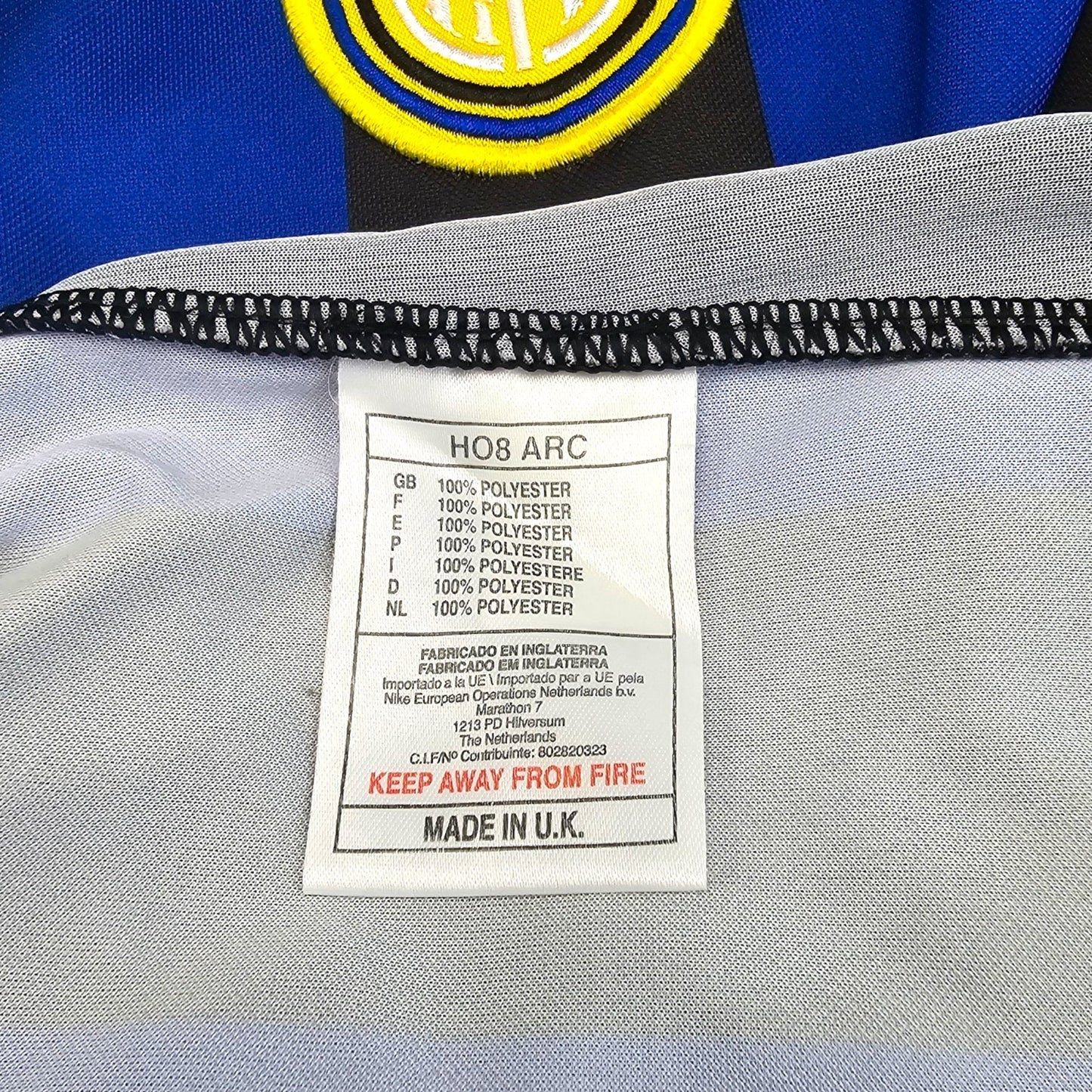 1998/99 Inter Milan Home Football Shirt (M) Nike #10 Baggio