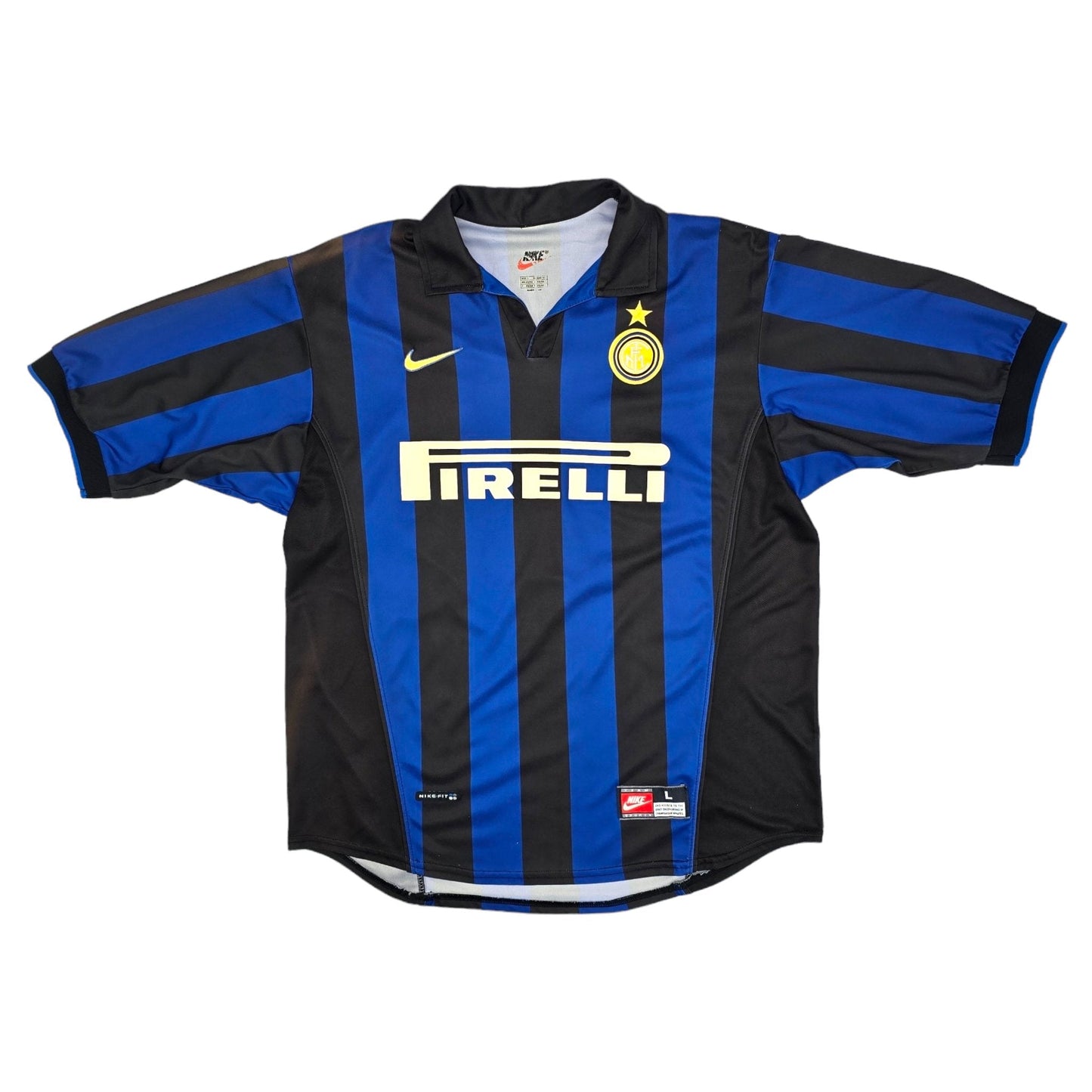 1998/99 Inter Milan Home Football Shirt (M) Nike #10 Baggio