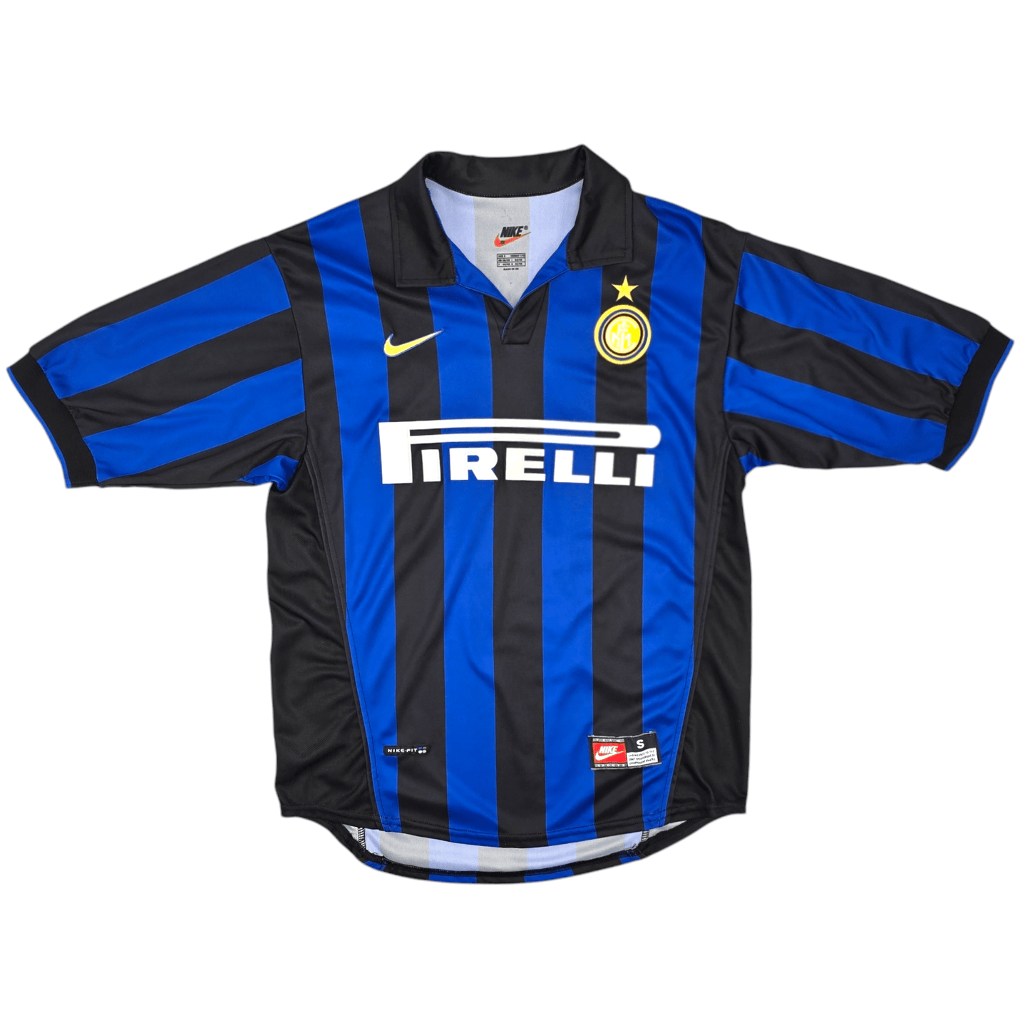 1998/99 Inter Milan Home Football Shirt (S) Nike #9 Ronaldo