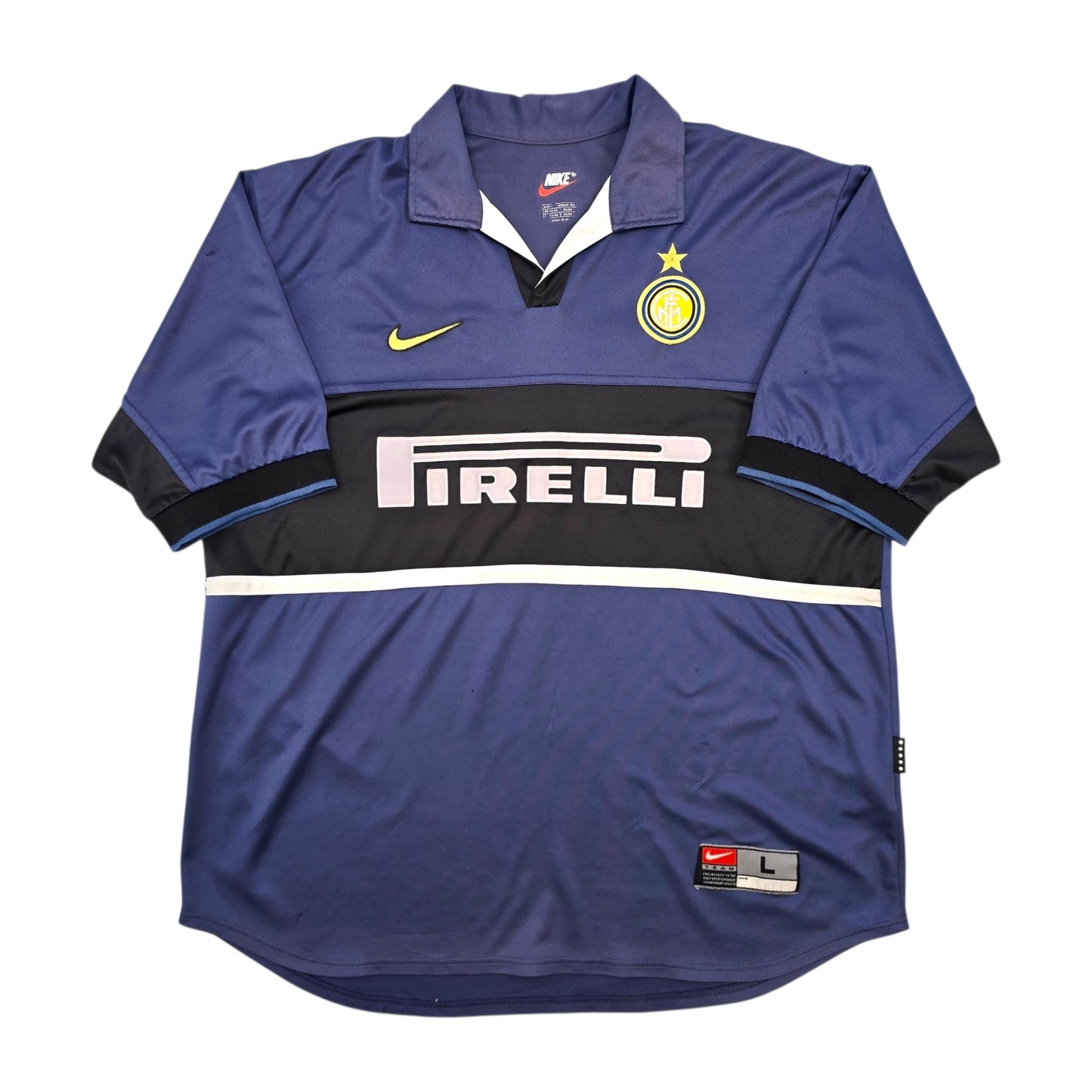 1998/99 Inter Milan Third Football Shirt (L) Nike #9 Ronaldo