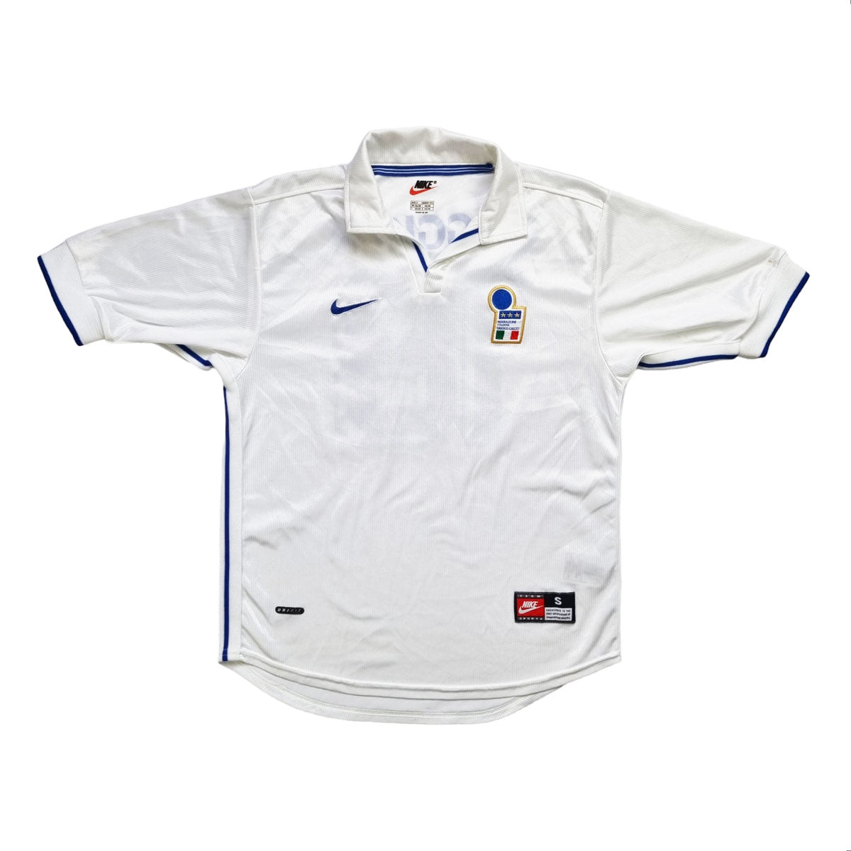 1998/99 Italy Away Football Shirt (S) Nike #18 Baggio