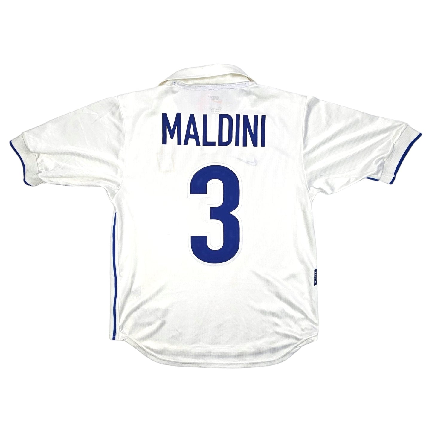 1998/99 Italy Away Football Shirt (S) Nike #3 Maldini