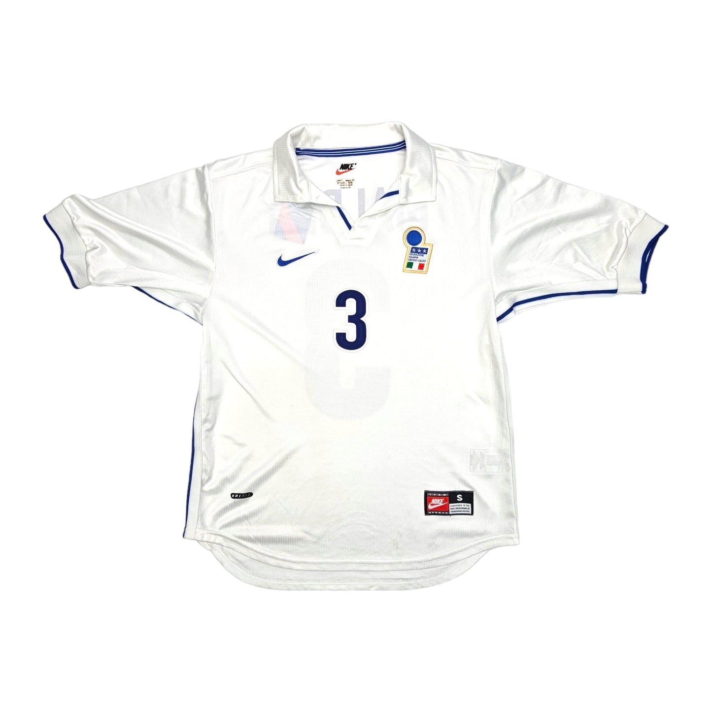 1998/99 Italy Away Football Shirt (S) Nike #3 Maldini
