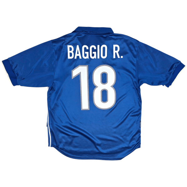 1998/99 Italy Home Football Shirt (M) Nike #18 R.Baggio