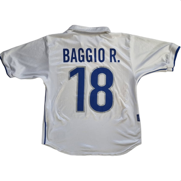 1998/99 Italy Nike Away Football Shirt (M) #18 Baggio