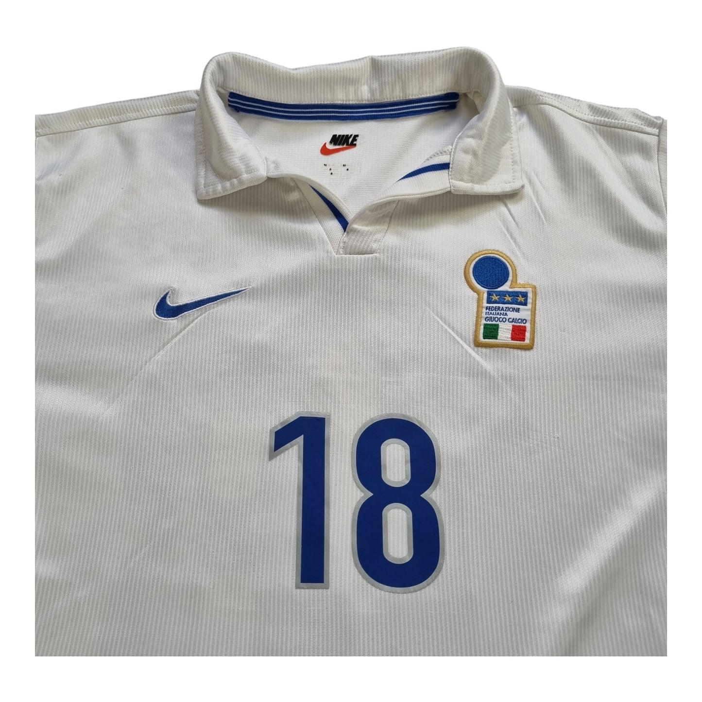 1998/99 Italy Nike Away Football Shirt (M) #18 Baggio
