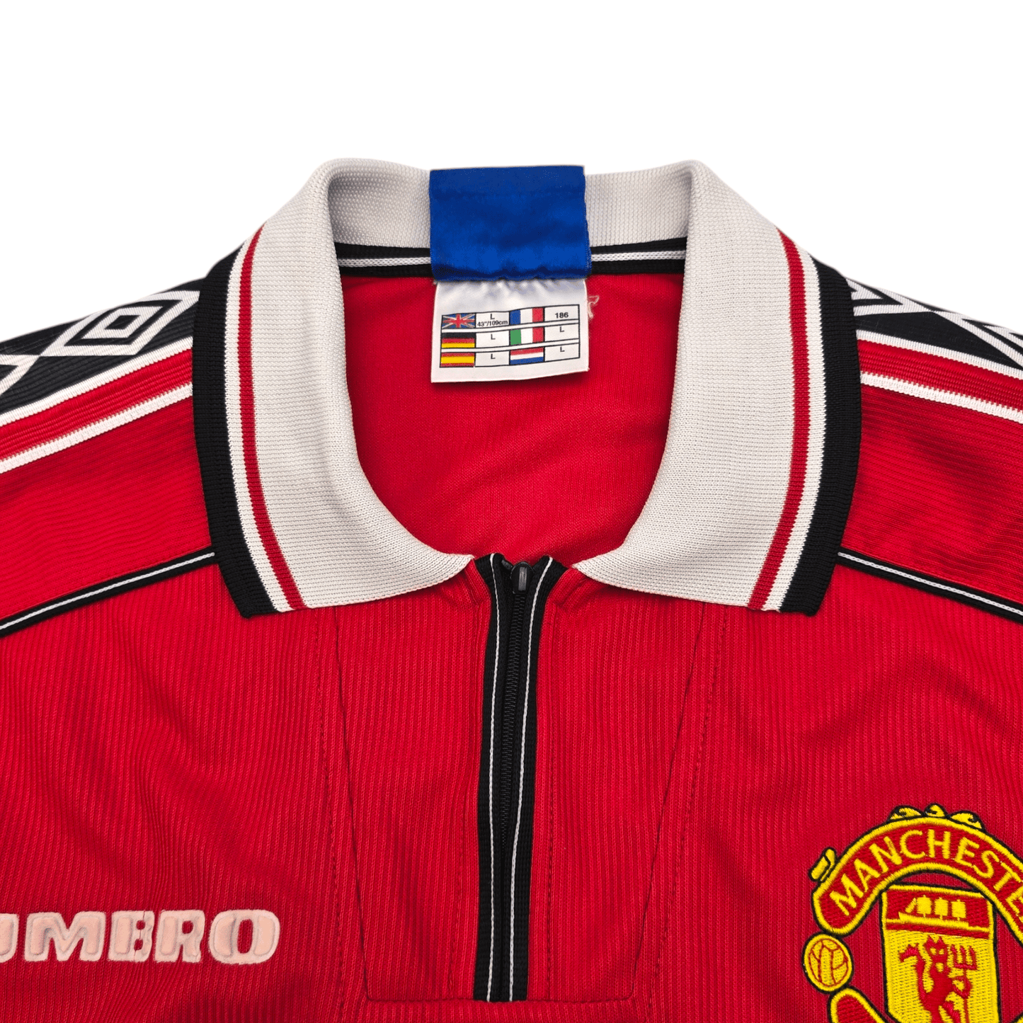 1998/99 Manchester United Home Football Shirt (L) Umbro