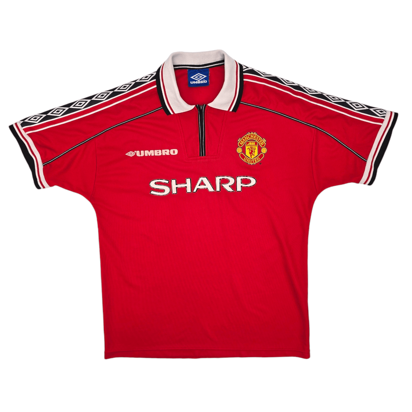 1998/99 Manchester United Home Football Shirt (L) Umbro