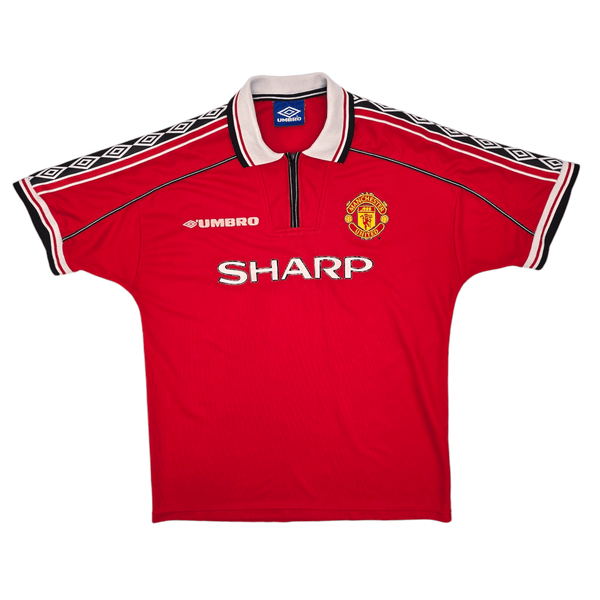 1998/99 Manchester United Home Football Shirt (L) Umbro