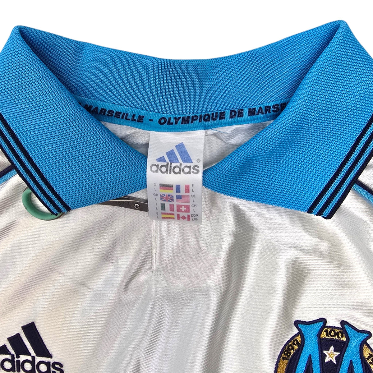 1998/99 Olympique Marseille Home Football Shirt (L) Adidas