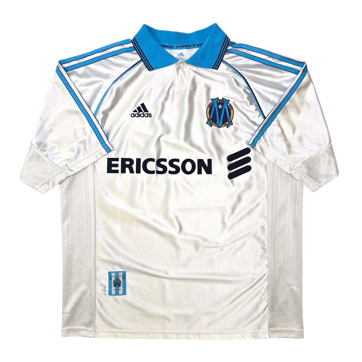1998/99 Olympique Marseille Home Football Shirt (L) Adidas