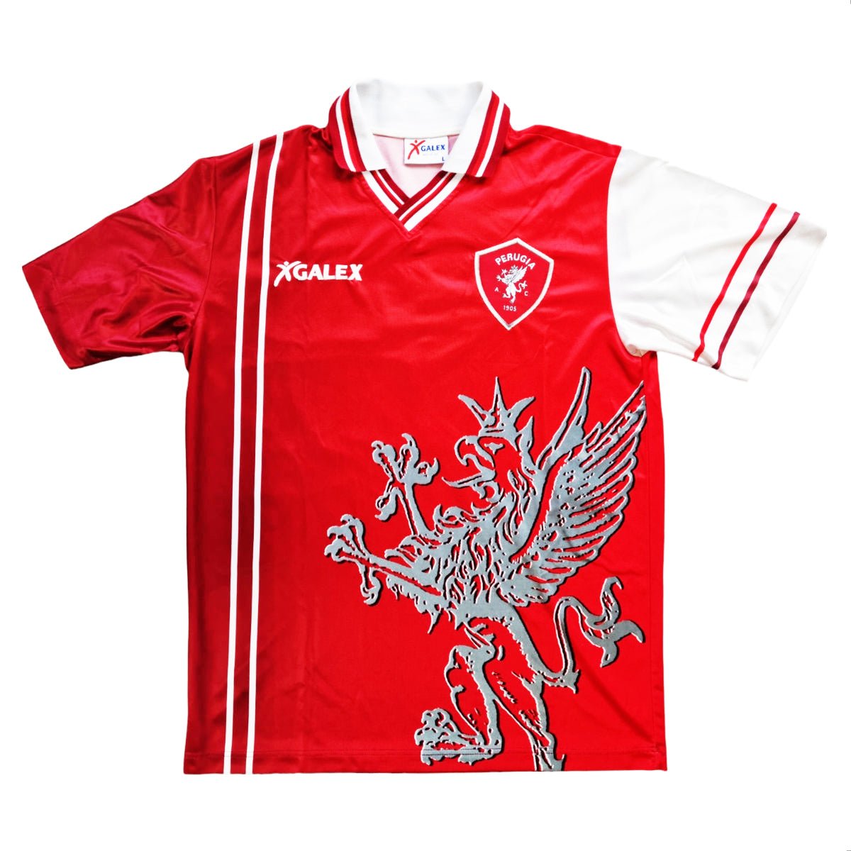 1998/99 Perugia Home Football Shirt (L) Galex #7 Nakata