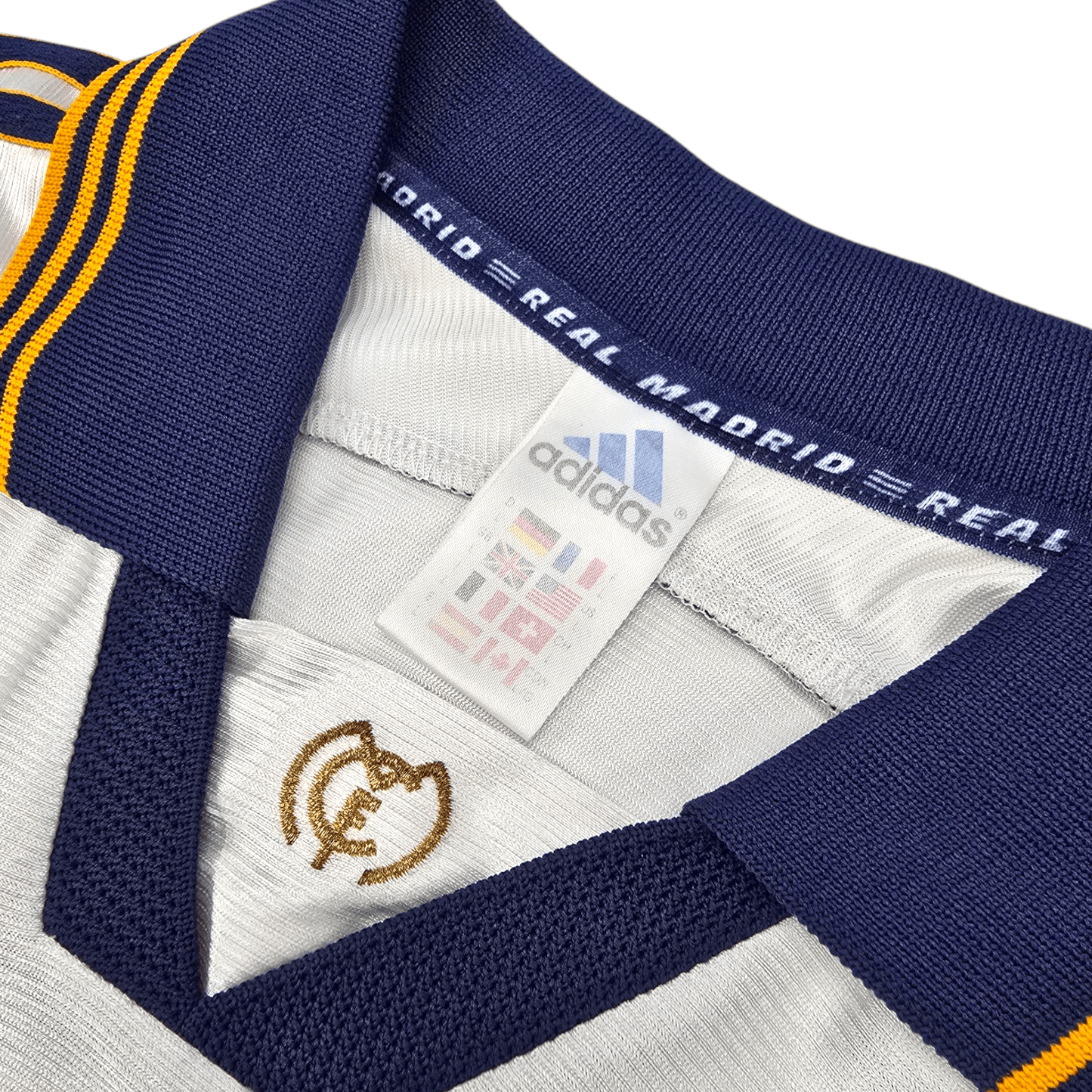 1998/99 Real Madrid Home Football Shirt (L) Adidas