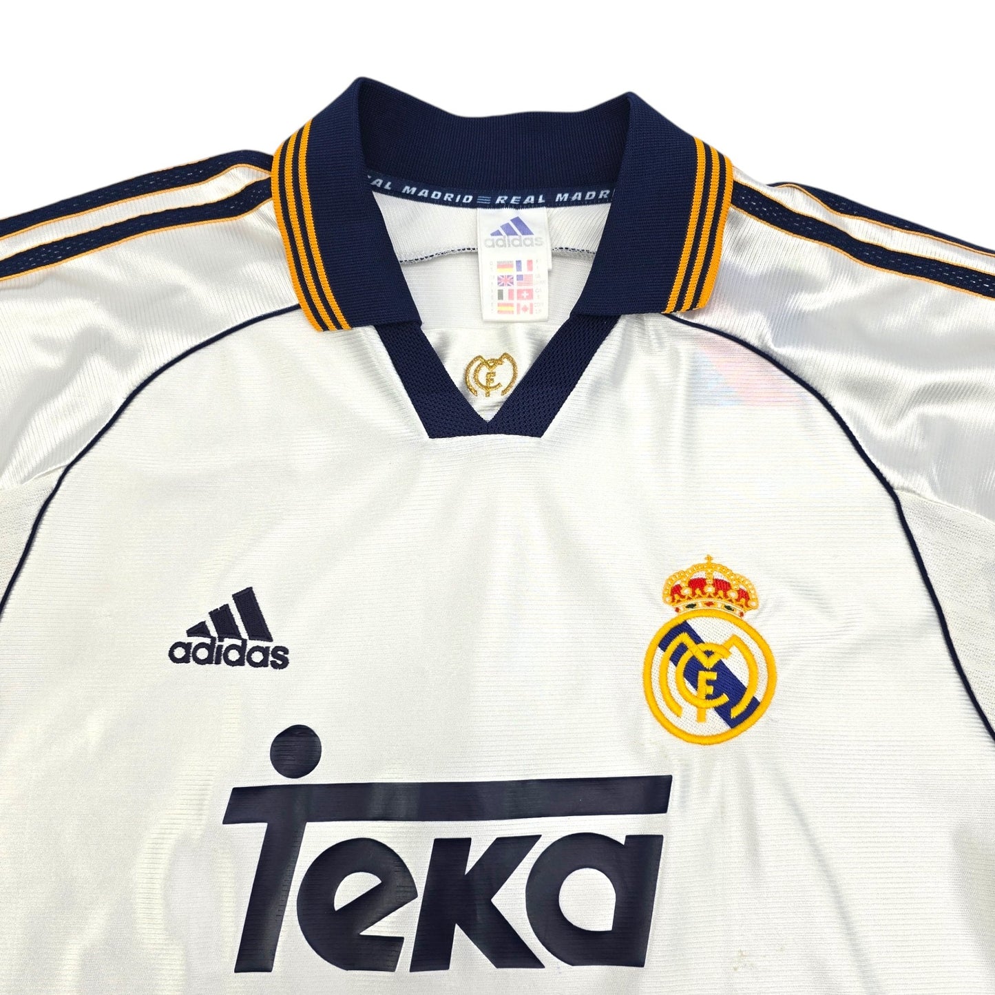 1998/99 Real Madrid Home Football Shirt (S) Adidas