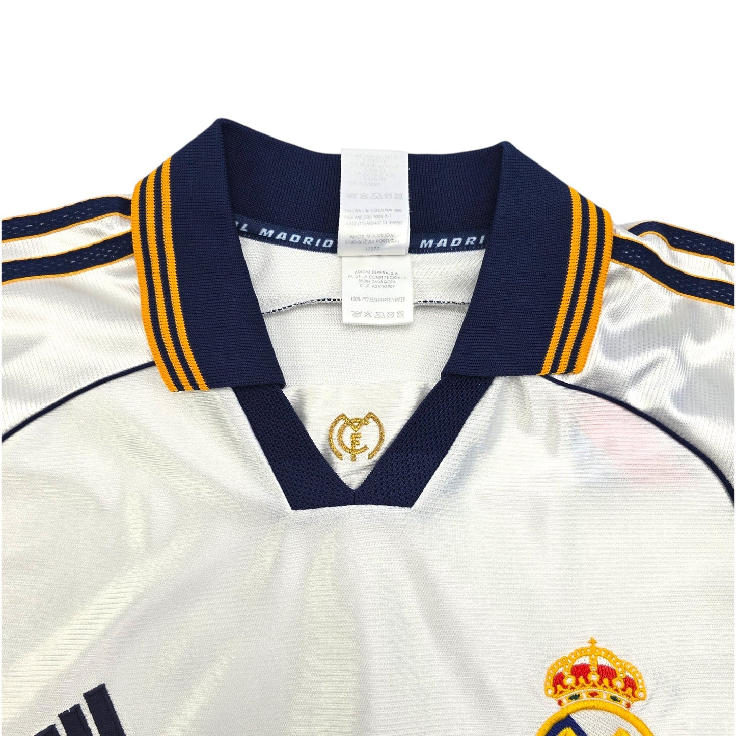 1998/99 Real Madrid Home Football Shirt (S) Adidas