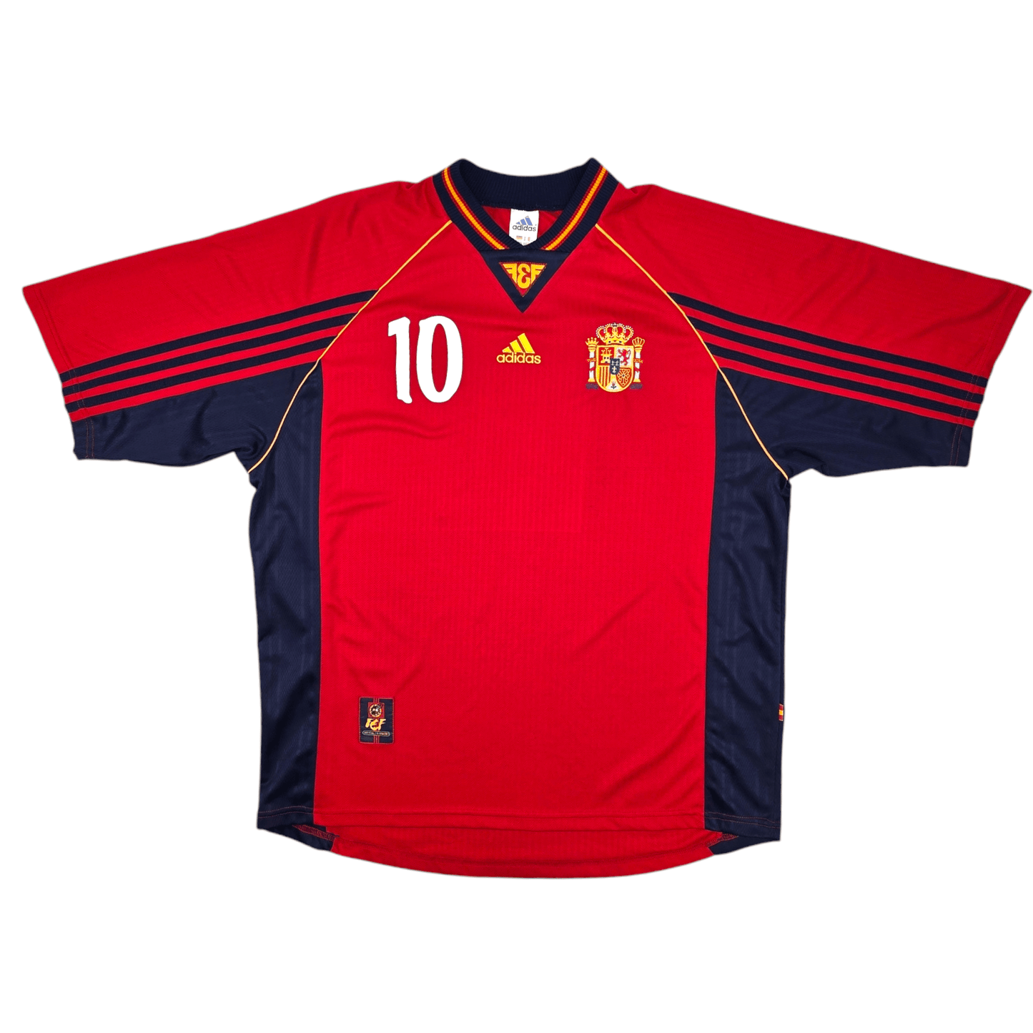 1998/99 Spain Home Football Shirt (XL) Adidas #10 Raul