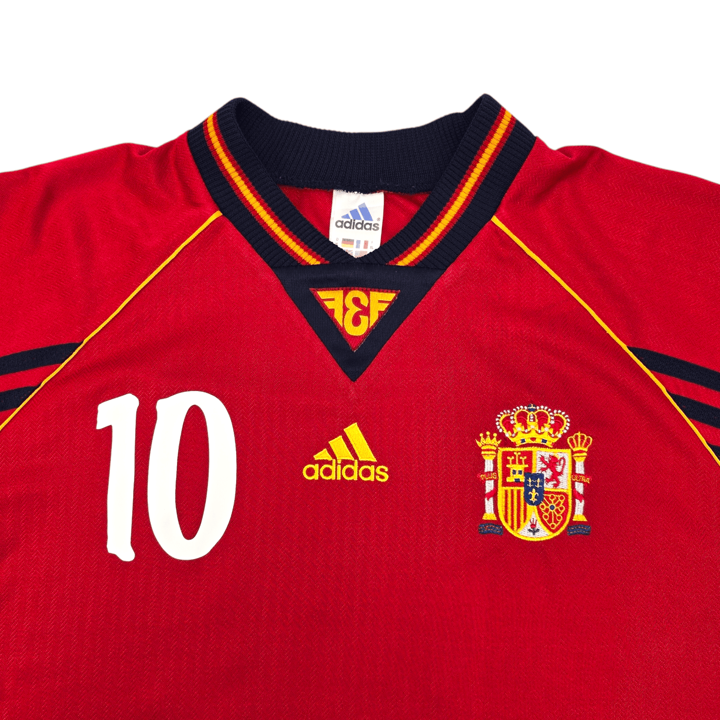 1998/99 Spain Home Football Shirt (XL) Adidas #10 Raul