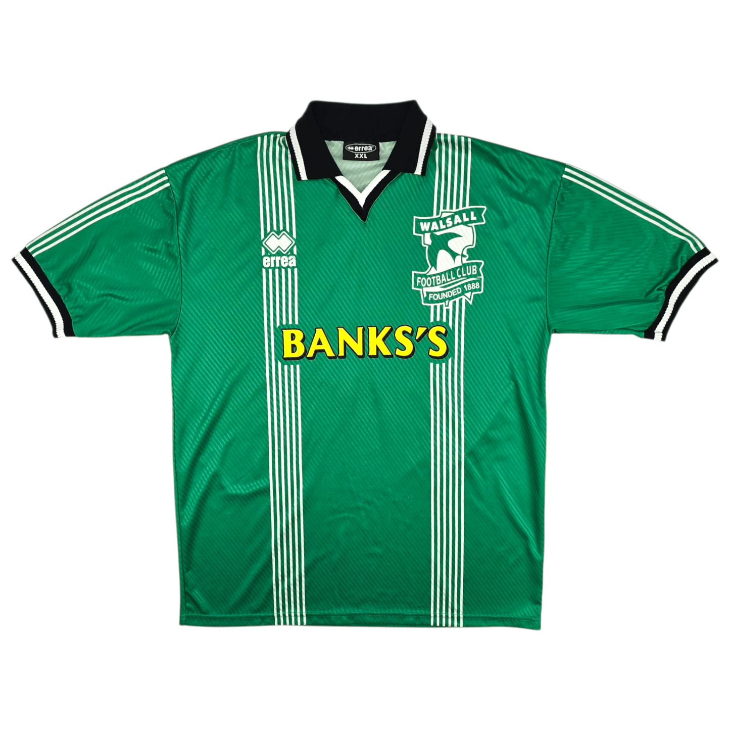 1998/99 Walsall Away Football Shirt (2XL) Errea #6 Matchworn