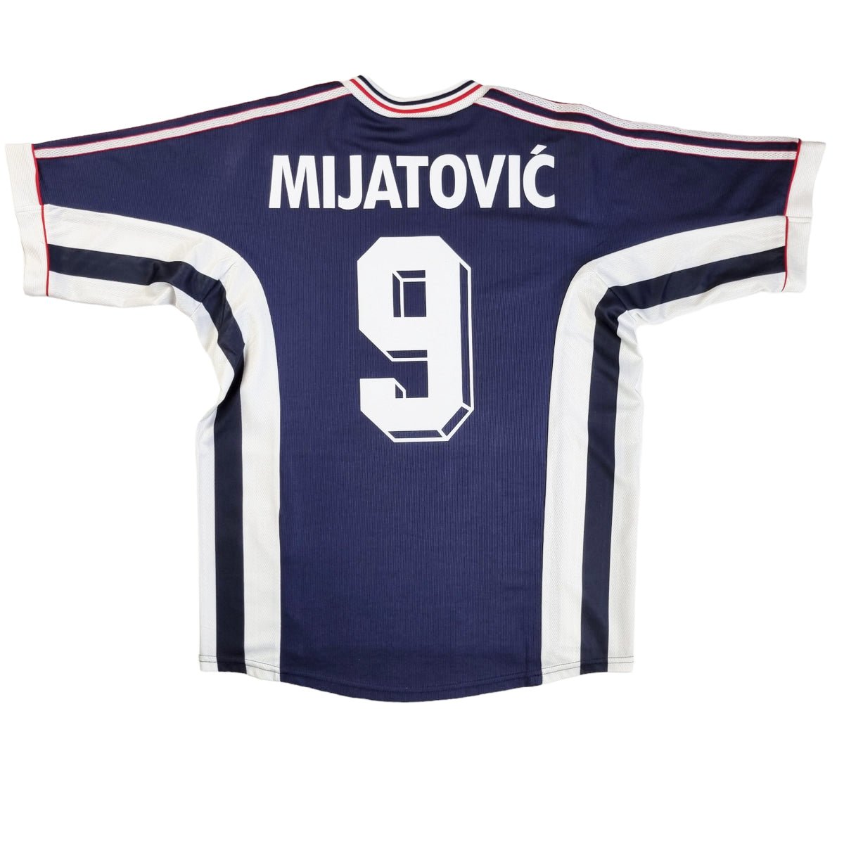 1998/99 Yugoslavia Home Football Shirt (M) Adidas #9 Mijatovic