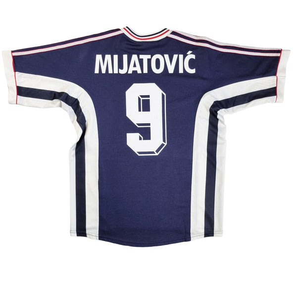 1998/99 Yugoslavia Home Football Shirt (M) Adidas #9 Mijatovic