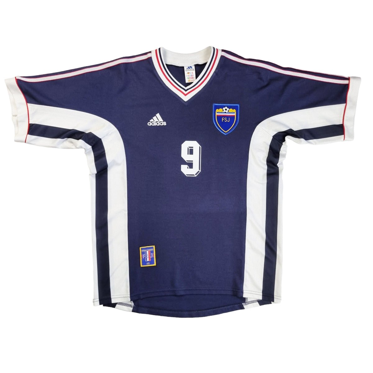 1998/99 Yugoslavia Home Football Shirt (M) Adidas #9 Mijatovic