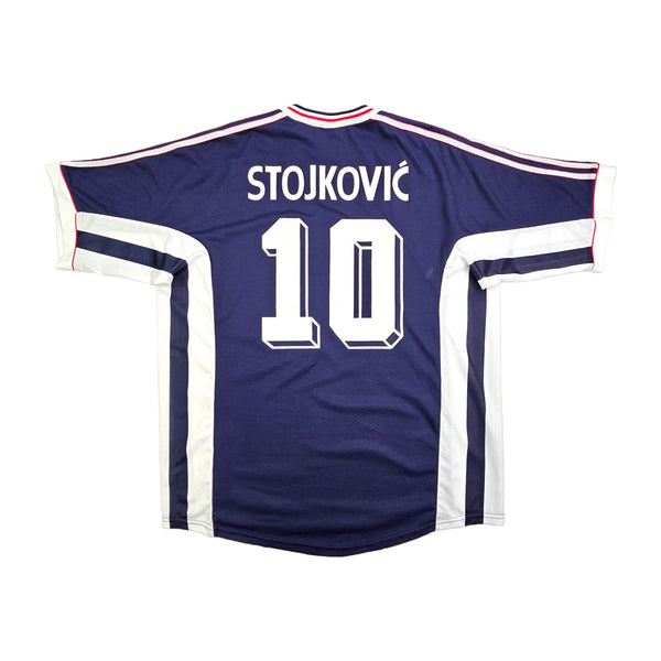 1998/99 Yugoslavia  Home Football Shirt (XL) Adidas # 10 Stojkovic
