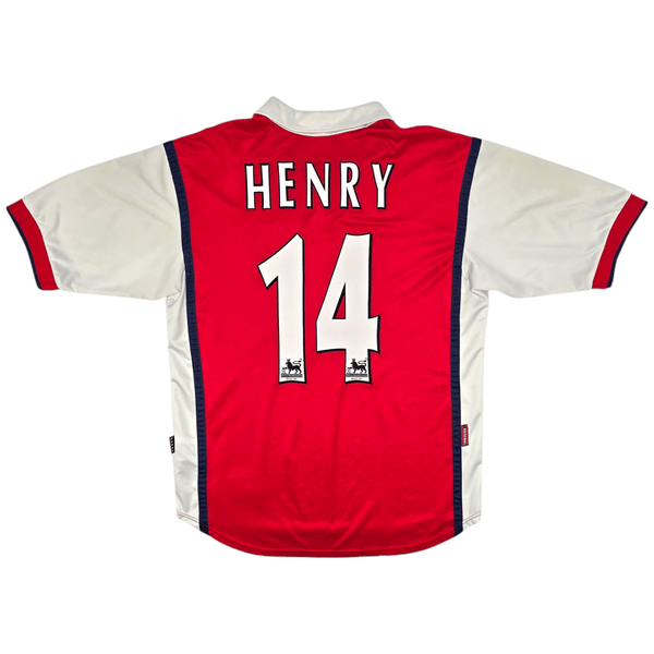 1999/00 Arsenal Home Football Shirt (M) Nike #14 Henry