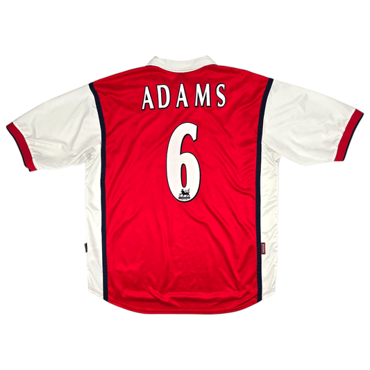 1999/00 Arsenal Home Football Shirt (XL) Nike #6 Adams