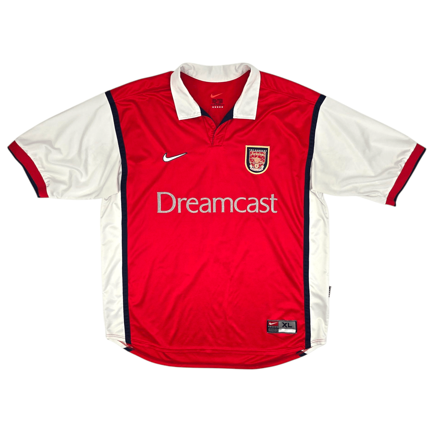 1999/00 Arsenal Home Football Shirt (XL) Nike #6 Adams