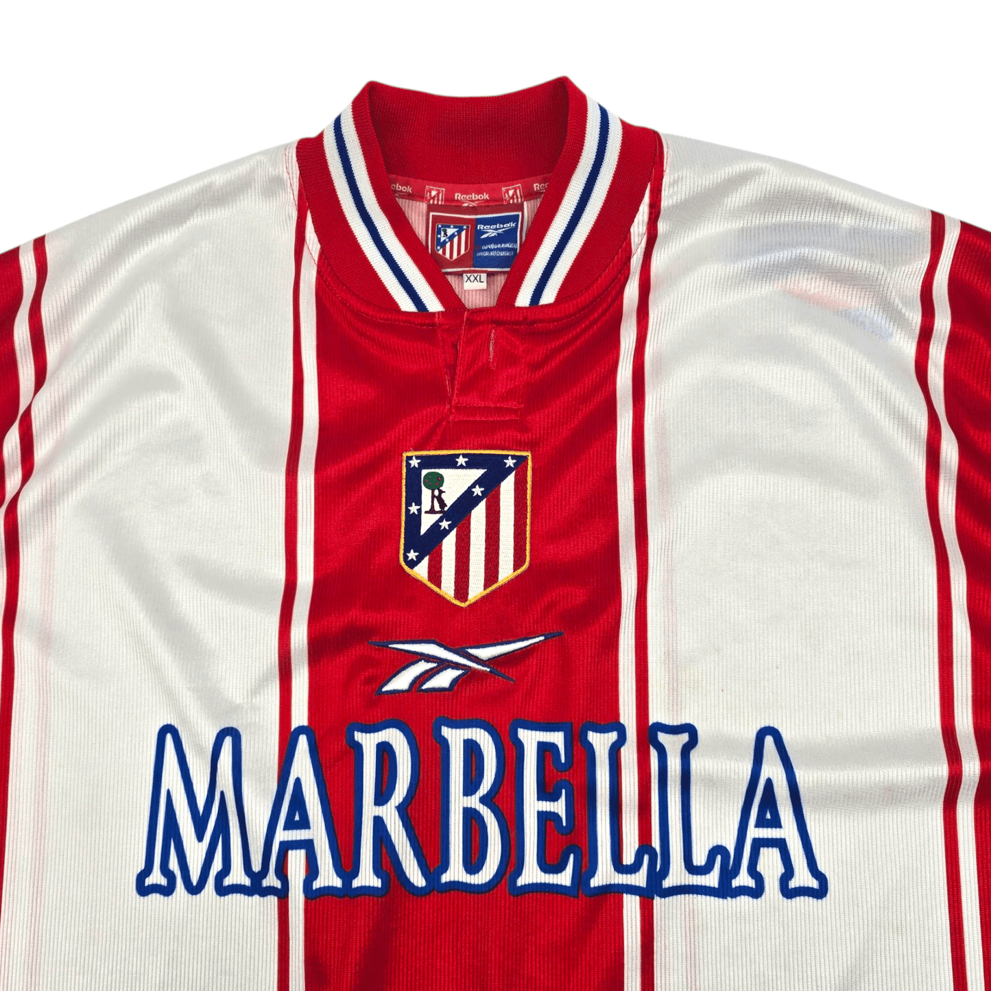 1999/00 Atletico Madrid Home Football Shirt (2XL) Reebok
