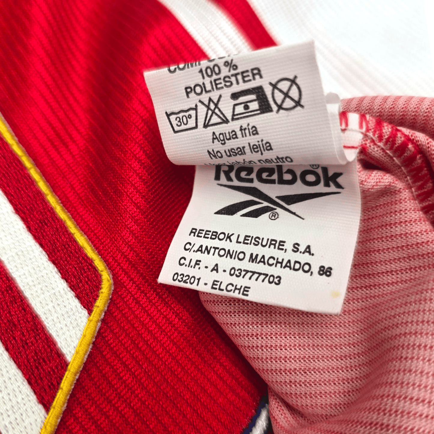 1999/00 Atletico Madrid Home Football Shirt (2XL) Reebok