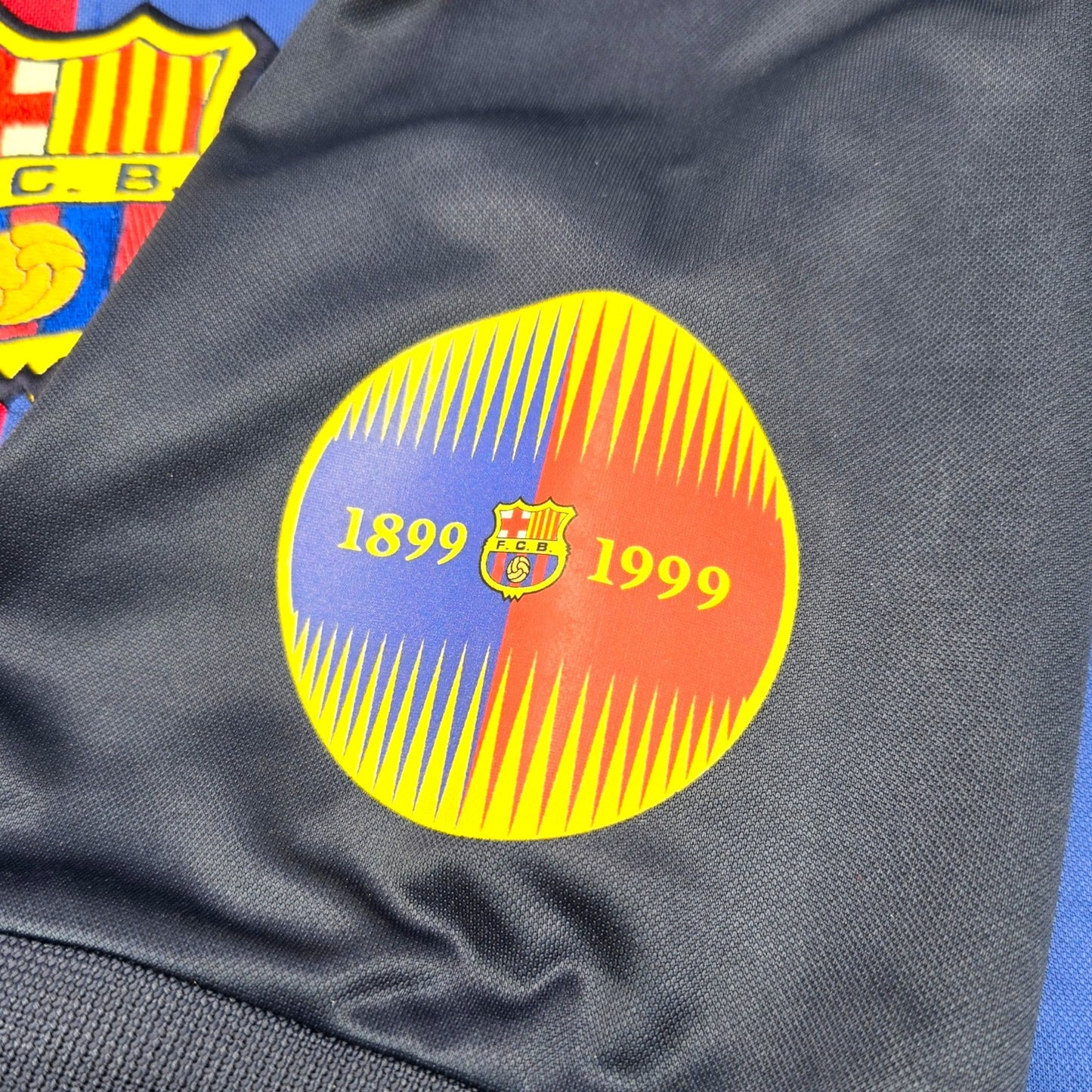 1999/00 Barcelona Home Football Shirt (L) Nike (Centenary) Player Version