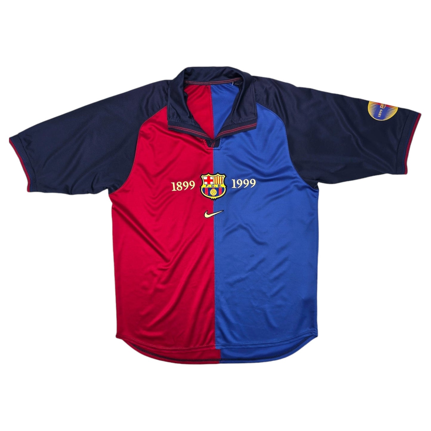 1999/00 Barcelona Home Football Shirt (L) Nike (Centenary) Player Version