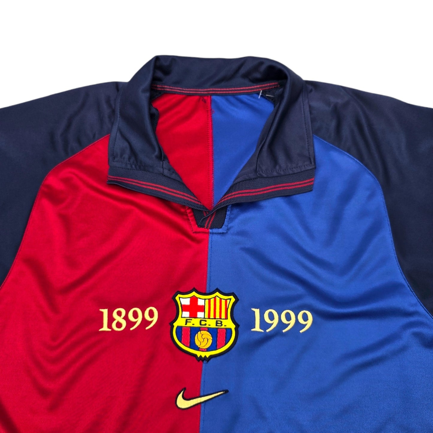 1999/00 Barcelona Home Football Shirt (L) Nike (Centenary) Player Version