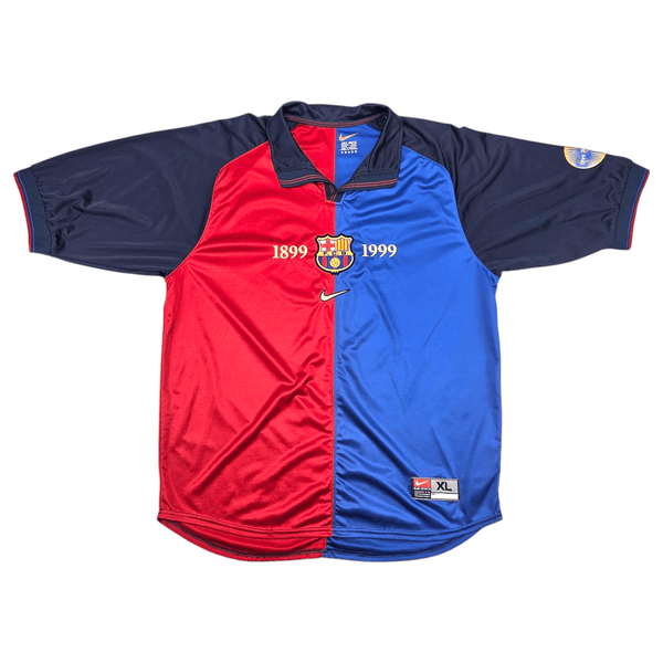 1999/00 Barcelona Home Football Shirt (XL) Nike (Centenary)