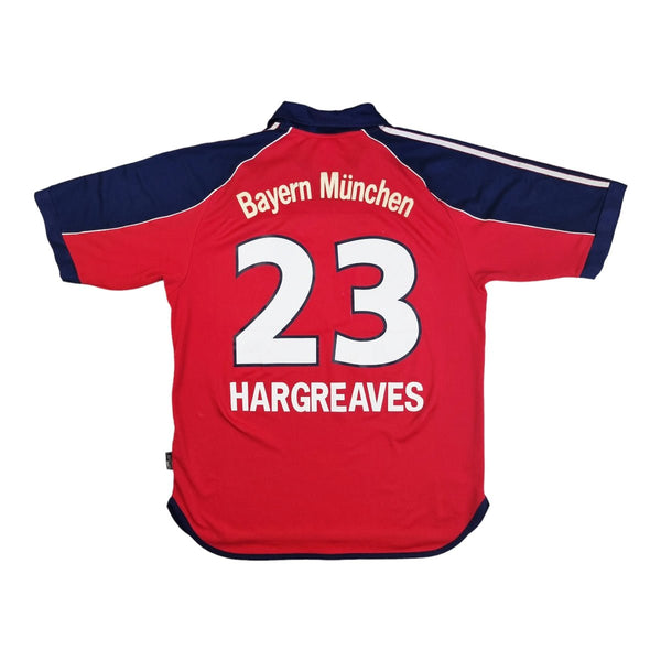 1999/00 Bayern Munich Home Football Shirt (L) Adidas #23 Hargreaves