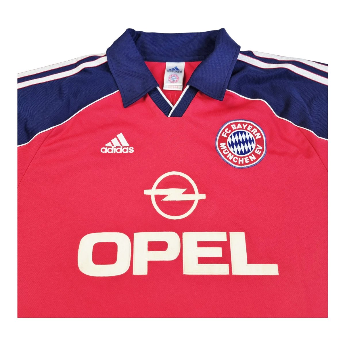1999/00 Bayern Munich Home Football Shirt (L) Adidas #23 Hargreaves