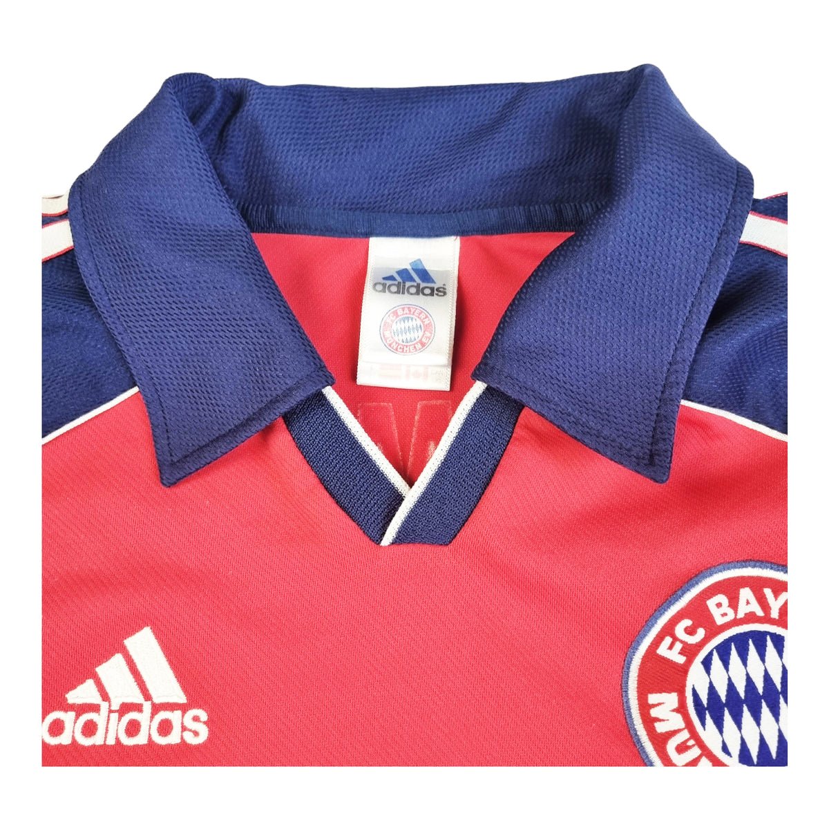 1999/00 Bayern Munich Home Football Shirt (L) Adidas #23 Hargreaves